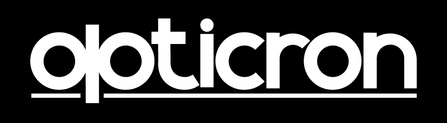 Opticron logo in black and white
