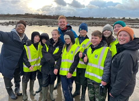 Ocean Rescue Champions with Blue Peter, Credit - Charlotte Keen North Wales Wildlife Trust