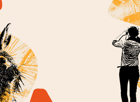 30 Days Wild header with hare and people
